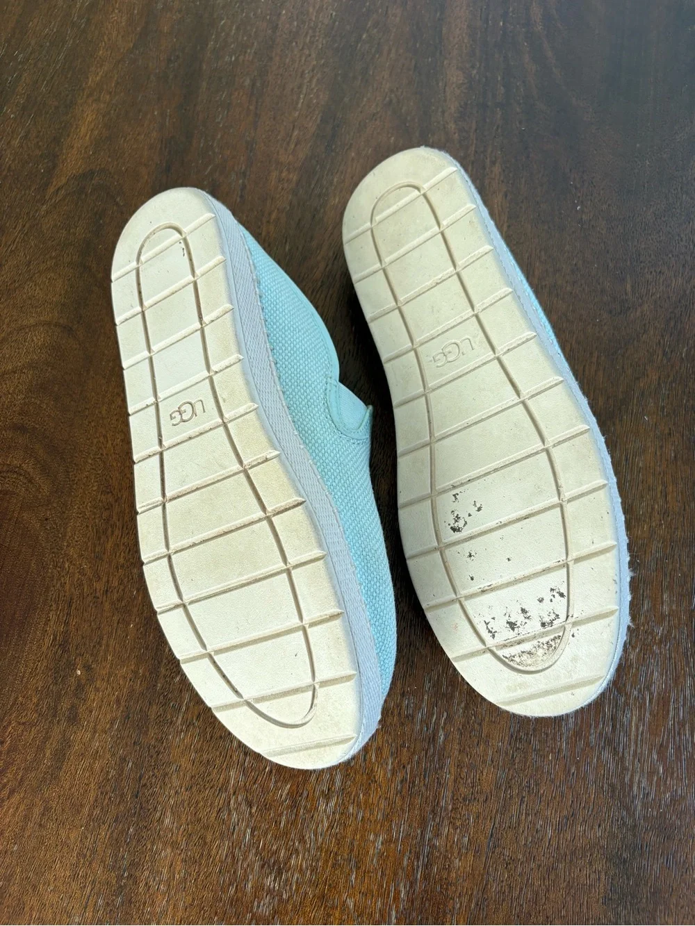UGG Delu Canvas Sneaker Slide Mules Sky Blue Women’s US 7 EU 38 UK 5 1125093